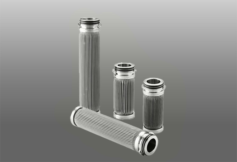 Metal filter element